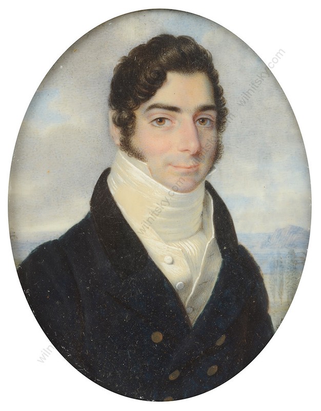 Joseph Parent (ca.1780-1837) "Portrait of a gentleman", miniature, 1820s gallery