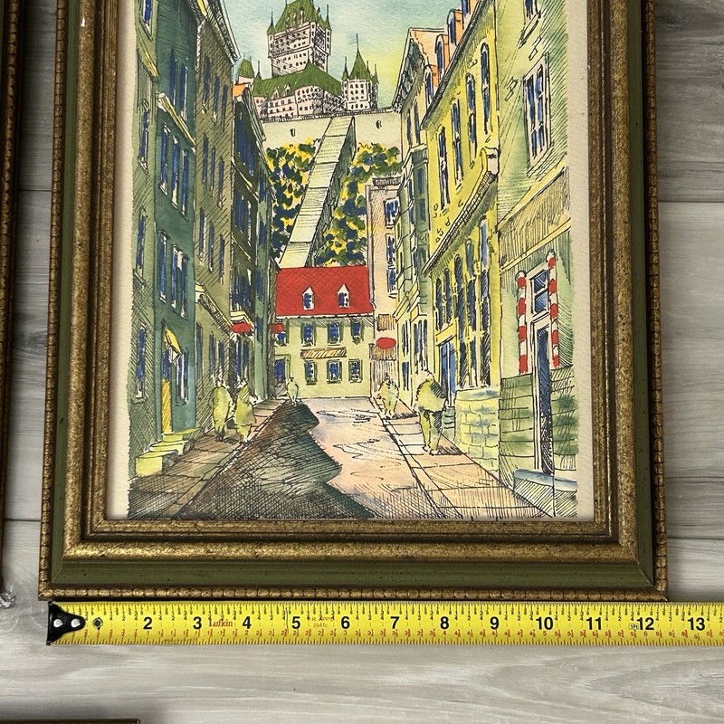 Claudius Girard Cityscape Framed Vintage Fine Art Quebec City 1970 gallery