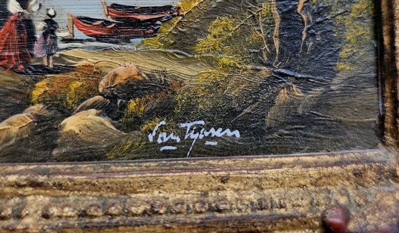 Otto Von Thoren Registered W.T. Burger Co. Framed Oil Landscape *Well Listed! gallery