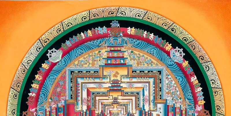 Detailed Kalachakra Mandala – Symbol of Universal Balance & Peace -A93093 gallery