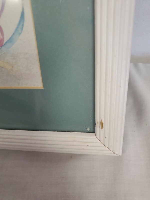MARCY CHAPMAN SEALIFE FRAMED ART MATTED WATERCOLOR STAR FISH - CONCH SHELL gallery