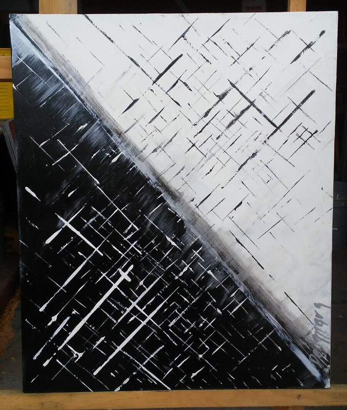 Opposites Painting on Wood Wall Art 24″ x 20″ by DelMarq
