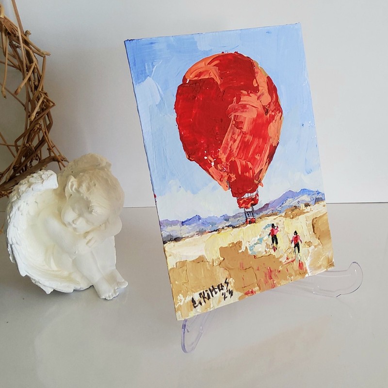 Original Painting Aerostat Cappadocia Journey Acrylic Modern Wall Art Hand made gallery