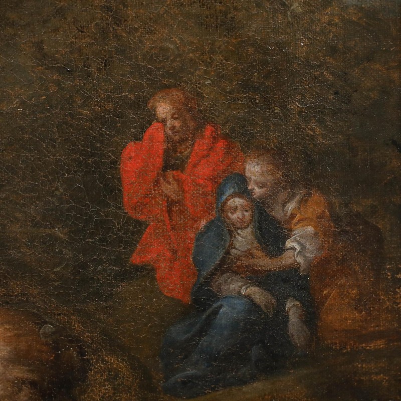 Framed 18th Century Oil - St. Veronica Before Christ gallery