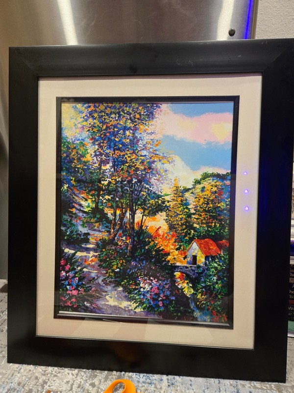 Alex Perez " Walkway" signed in pencil "AP" Sterigraph 19 1/4" x 16" wove paper