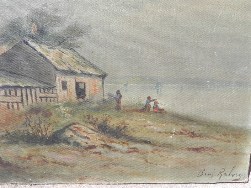 Benjamin Raborg 1871-1918 painting coastal home early Northern California artist gallery