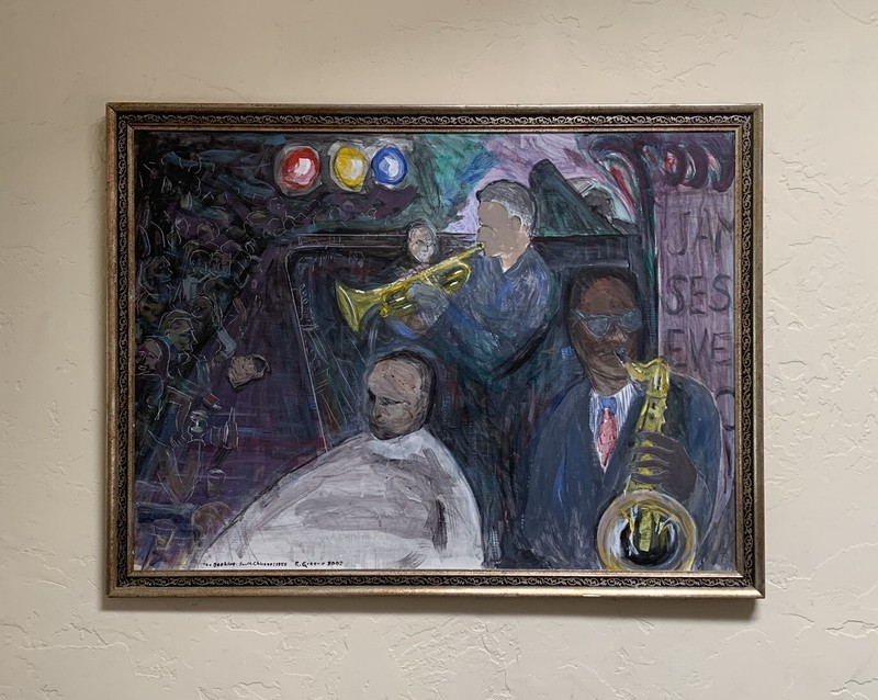 PAINTING THE BEEHIVE JAZZ CLUB CHICAGO AFRICAN AMERICAN JAZZ MUSICIANS by GREENE
