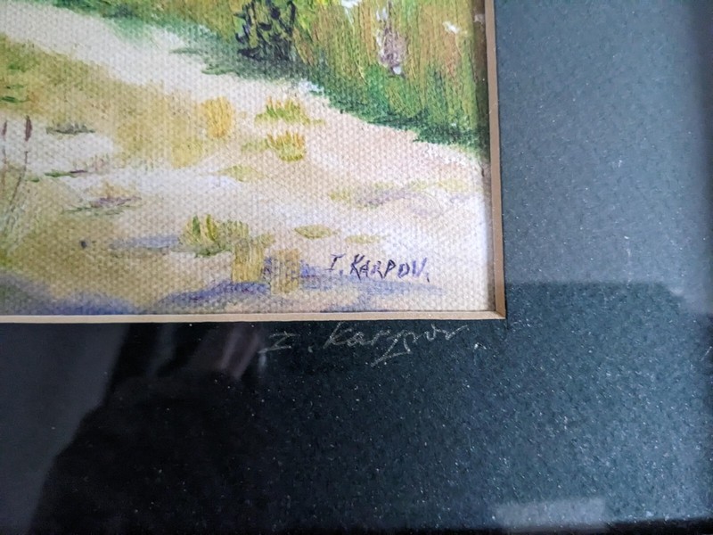 Vintage Country Road Painting By Igor Karpov 13” x 16”, Signed by Artist, 5/100 gallery