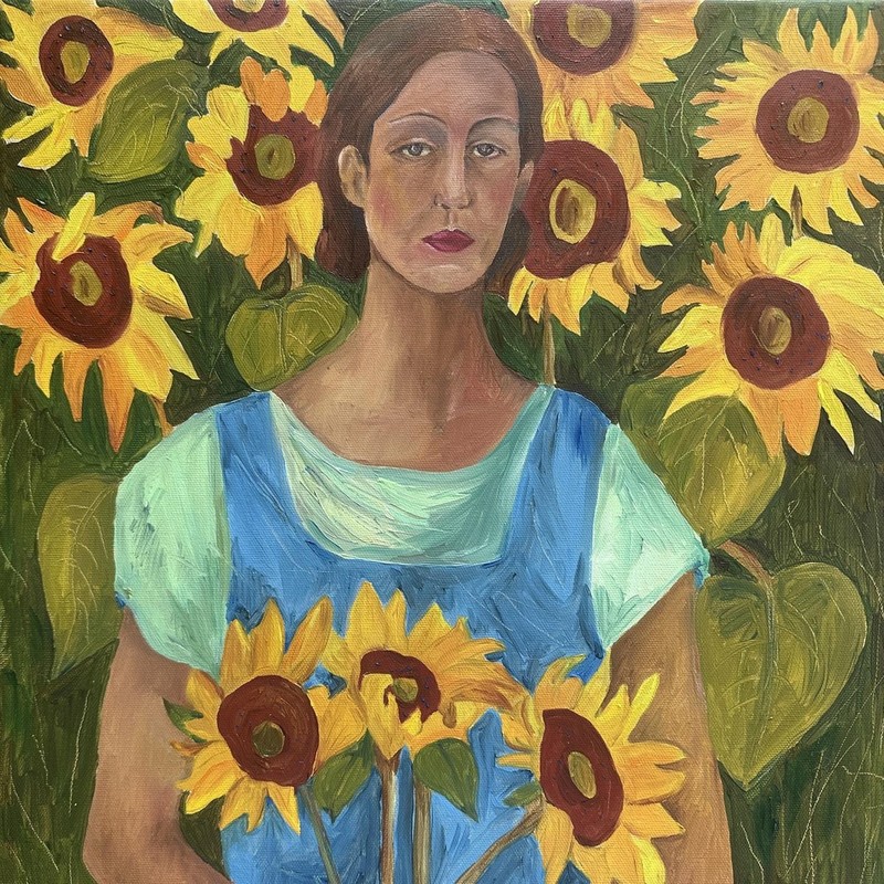 Original Oil Painting on Canvas, 40 x 40 x 2.0 cm | 15.8″ x 15.8″ x 0.8″