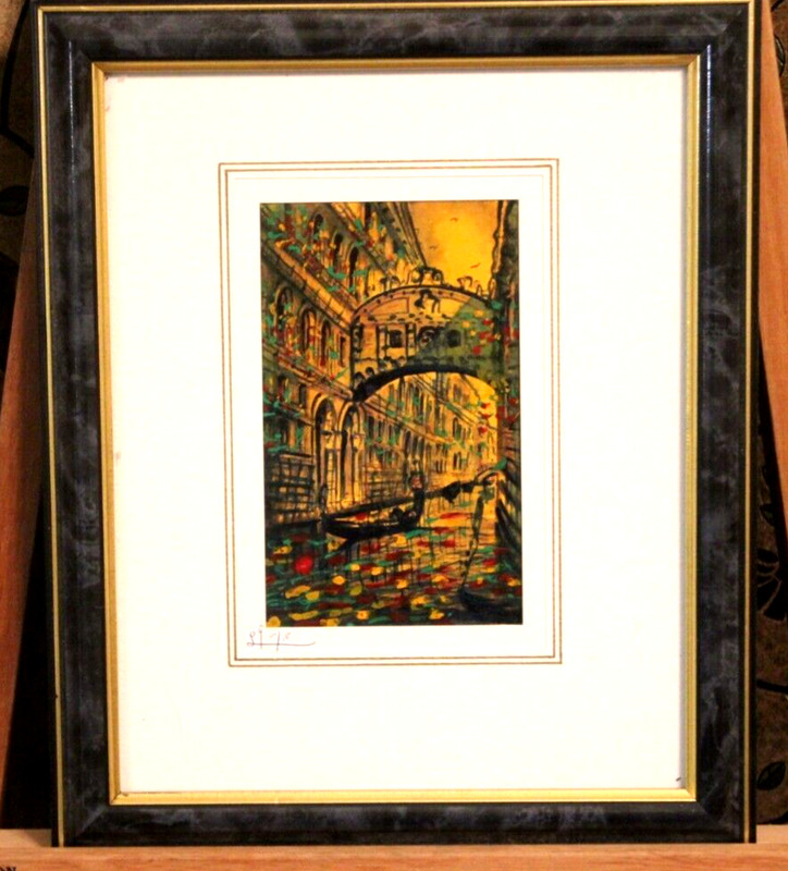Small Contemporary Abstract Original, ‘Le pont des soupirs’ The Bridge of Sighs