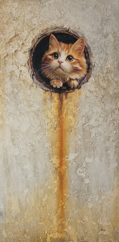 Original Handmade Cuban Art Painting Yosvany Arango Oil on Canvas CAT