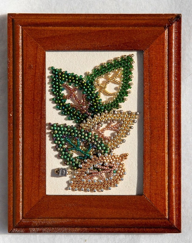 * BEADED RUSSIAN LEAVES * Woven Beaded Picture by DiGi