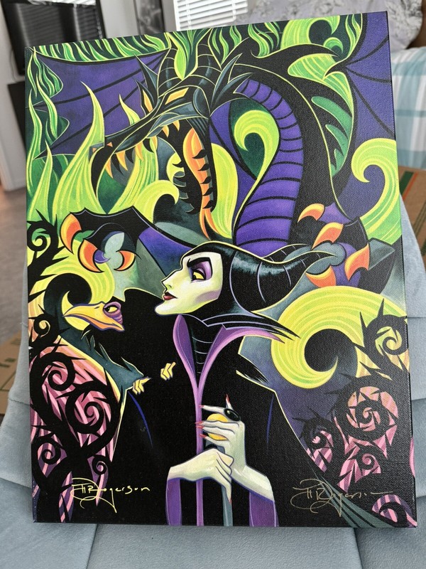 Disney Sleeping Beauty Maleficent Fine art Canvas