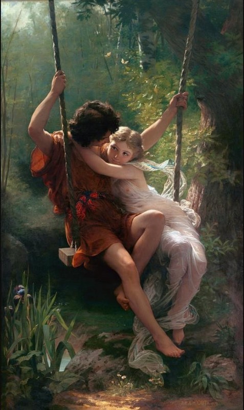 Art Giclee Oil ainting print Springtime by Pierre Auguste Cot HD Home Decor