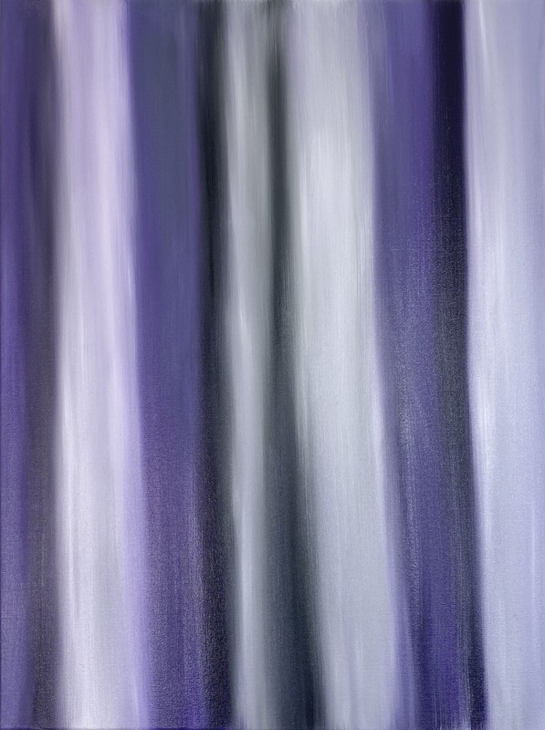 SMOOTH VIOLET,Kristina Mallen|Original Abstract Minimalistic Oil Painting