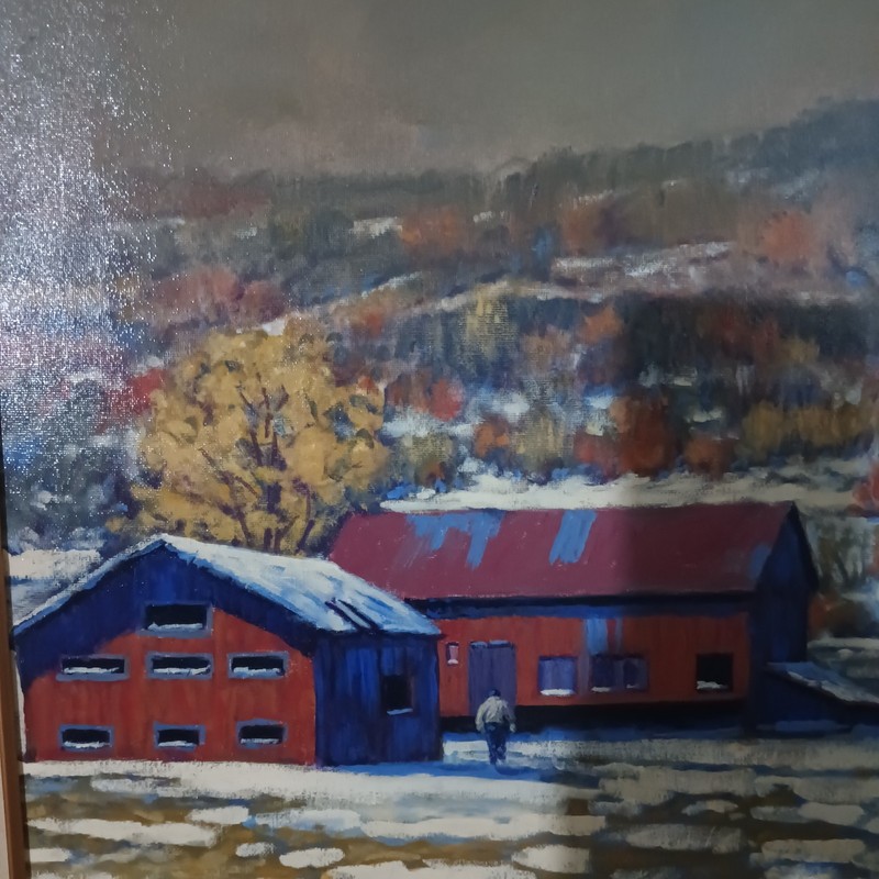 Pennsylvania Artist Dj Wonderling Impressionist Landscape Oil On Canvas gallery
