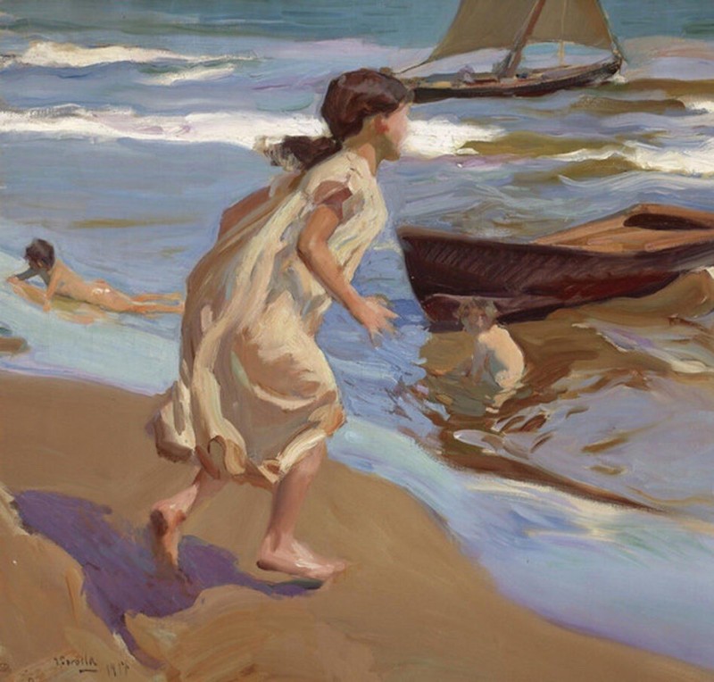 Joaquín Sorolla oil painting on canvas signed gallery