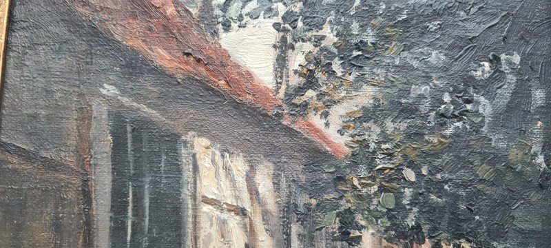 No.: 518 oil painting artwork picture painting oil painting city old town 1914 year gallery