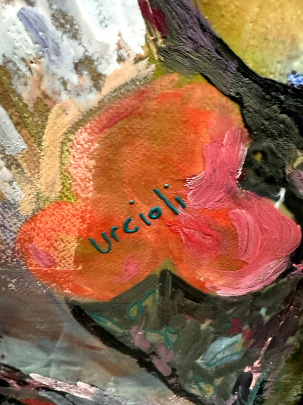 QUALITY VINTAGE ART URCIOLI EXPRESSIONISM SGND FRMD FROM THE ITALIAN SCHOOL gallery