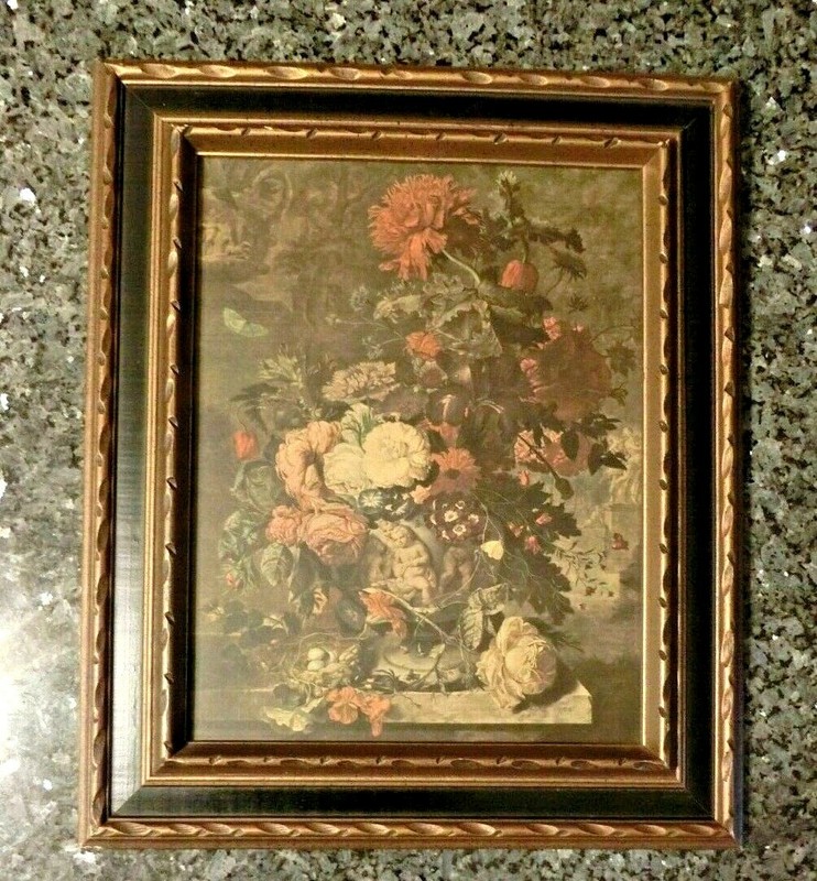 Jan van Huysum Flowers, 1722 Framed Print Reproduction Crafted By Franklin Frame