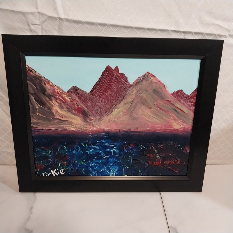 «Angel Mountain» by Vickie oil painting 11X14 framed 2026
