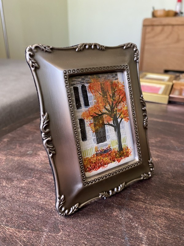 Small Original Contemporary Watercolor Painting Signed