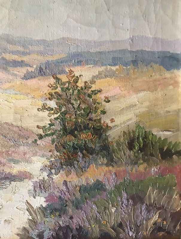 Hedwig Reisinger (1904-1998): Upper Palatinate landscape, oil/canvas, 71 x 91 cm gallery