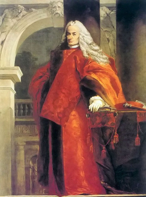 Oil Giovanni Battista Tiepolo – portrait of a member of the dolfin family canvas