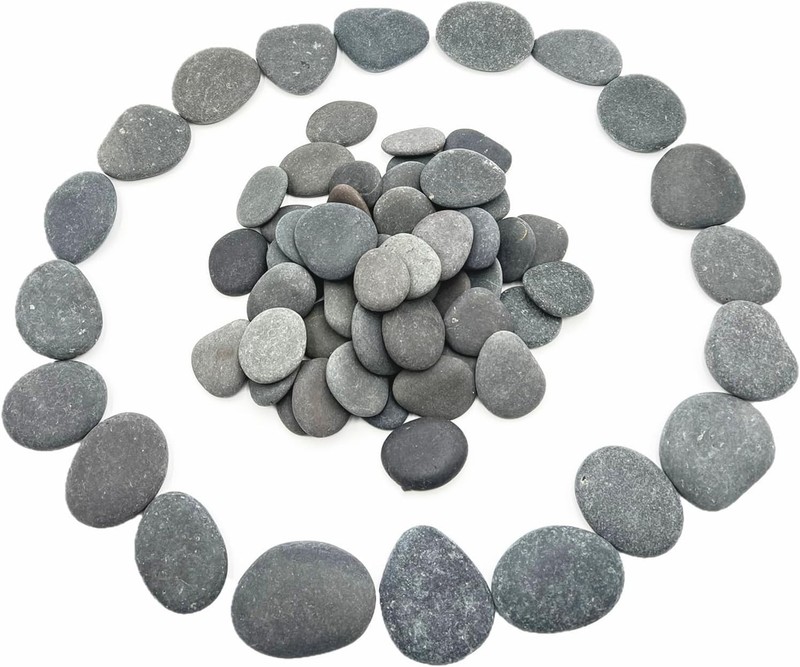 30 Medium Flat & Smooth Kindness Rocks for Creative Painting Projects gallery