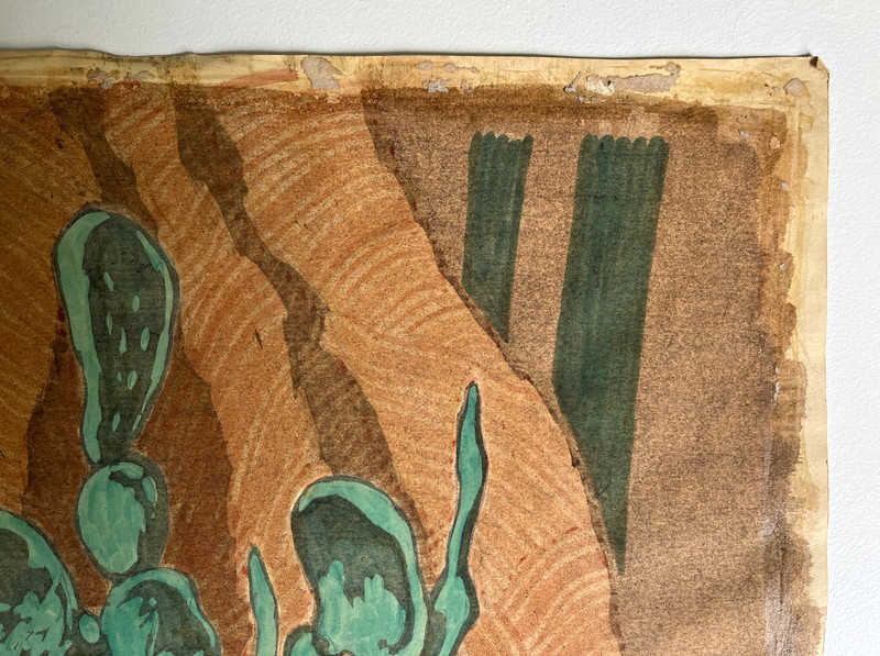 Antique Still Life Watercolor Art Painting, Hazel Frazee, Chicago gallery