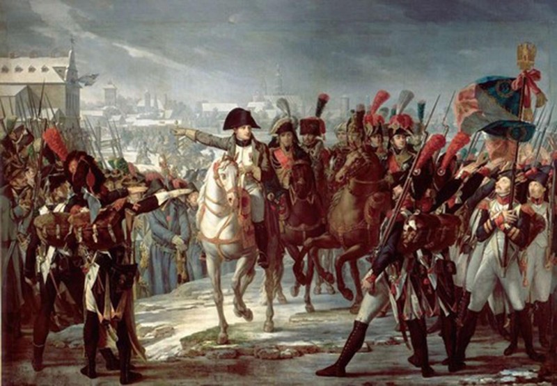 oil painting handpainted on canvas «Napoleon ordering the II Corps into action «