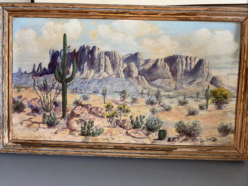 John J. Coghlan 1935 Oil Painting Signed Original Listed Arizona/ California Art