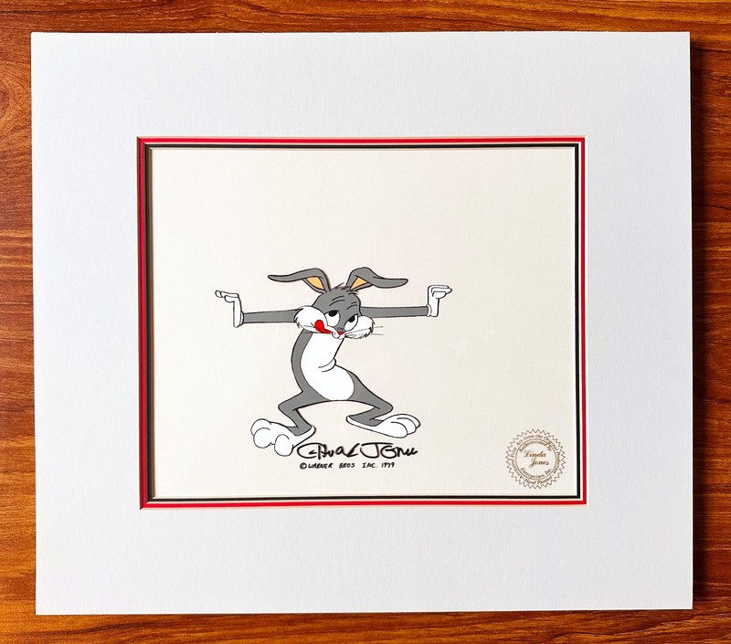 Bugs Bunny Chuck Jones SIGNED Original Production Cel Looney Tunes WB 1979 C-AT