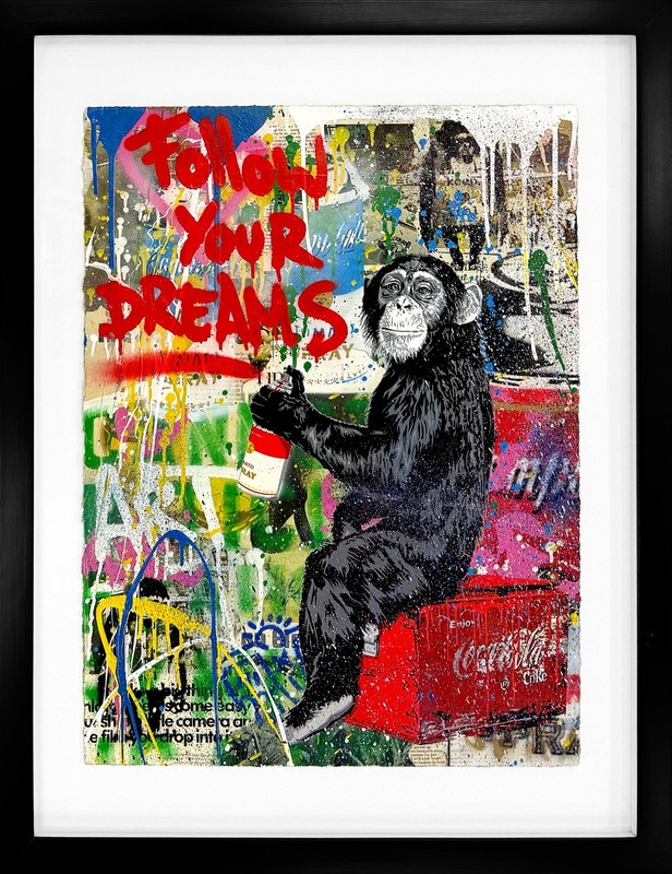 Mr. Brainwash «Everyday Life» 2017 | Original Painting | 39×30″ Framed | GallArt