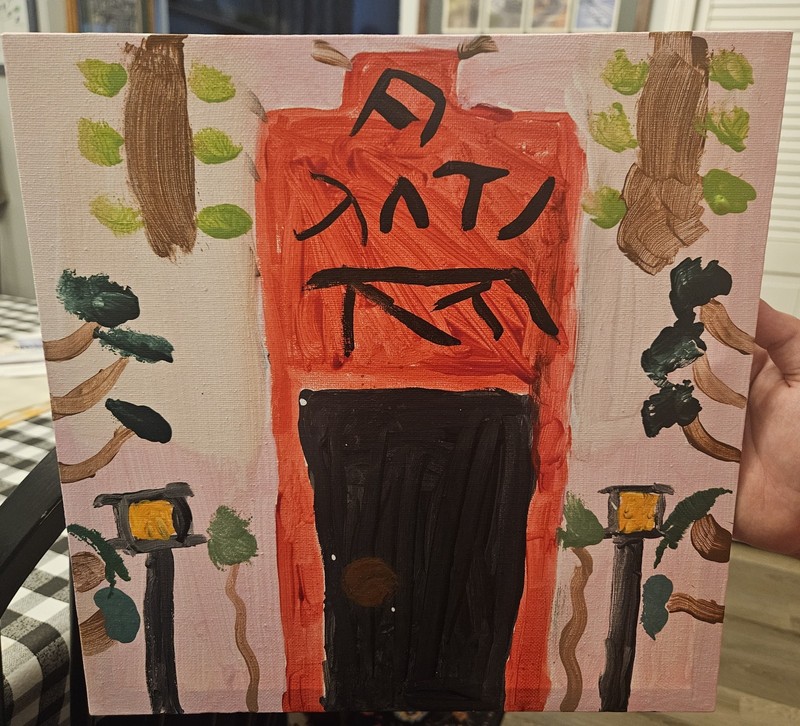 «Forgotten Temple of a MYSTIQUE Forest» Painted By NOAH BELLIVEAU 12′ X 12′ Size