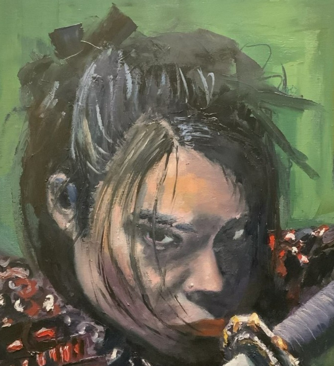 Frank Maier Oil Painting: Samurai 3. 12"x16" (Unframed) gallery