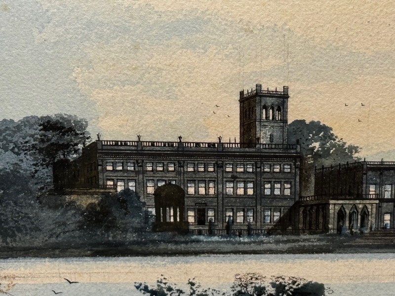 Painting The Final Glimpse Trentham Hall Historic Seat Duke Of Sutherland C1912 gallery
