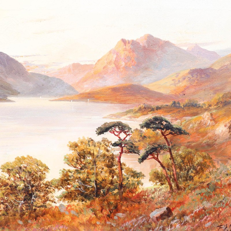 Francis E. Jamieson (1895-1950) - c.1890 Oil, Near Arrochar, Loch Lomond gallery