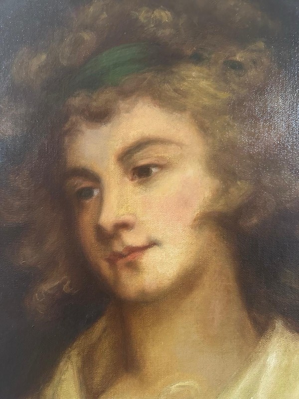 After George Romney ( Early 20TH Cen-ry) : The Parson’s Daughter , Oil On Canvas gallery