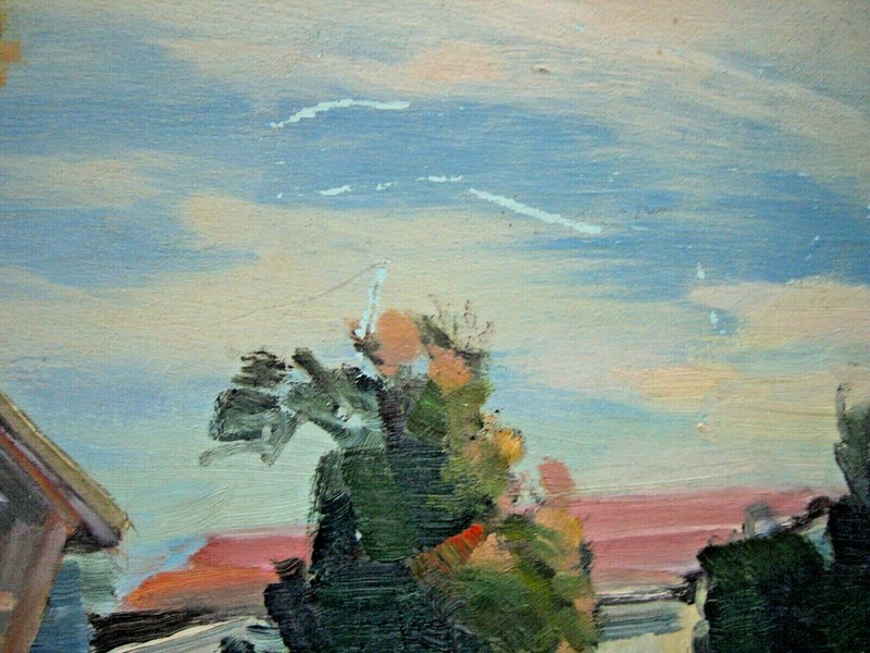 Oil Painting Wayside Cross : Vor Farm With Chickens On Meadow gallery