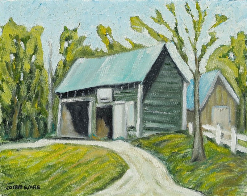 Douglas Cosbie Ware (b.1955) - 1993 Oil, Wakefield Barn gallery