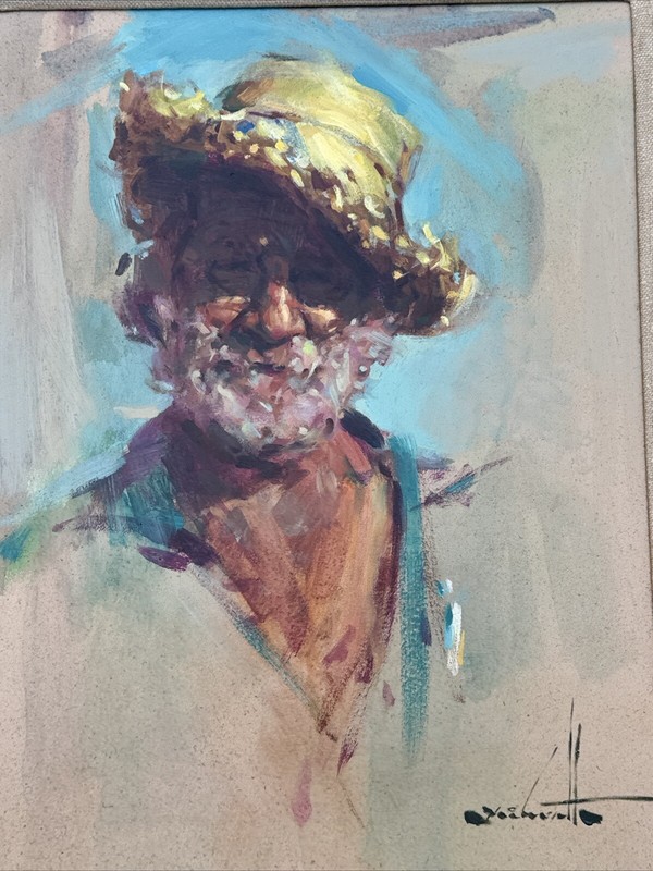 Clarence Mcgrath Painting Famous Self Portrait Listed American Impressionist Oil gallery
