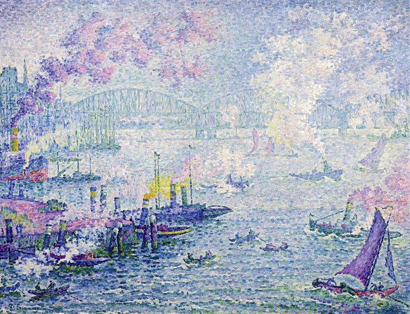 Paul Signac Port of Rotterdam Reproduction – Giclee Canvas/Paper/Stretched