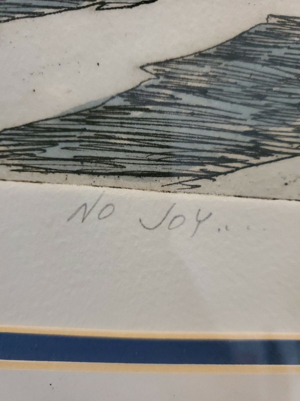 Original Watercolor by JEANNE DOWN ~ Pennsylvania Artist "NO JOY" #22/100 gallery
