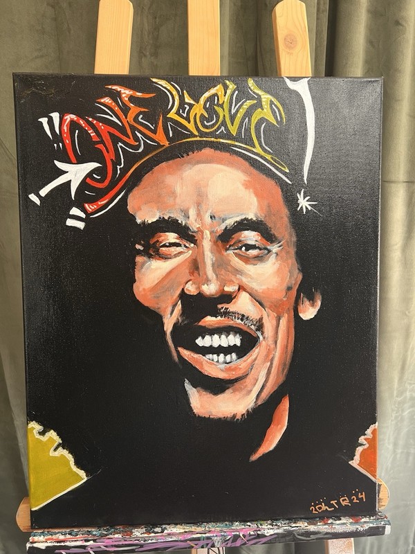 “One Love” Original Art Painting by Artist
