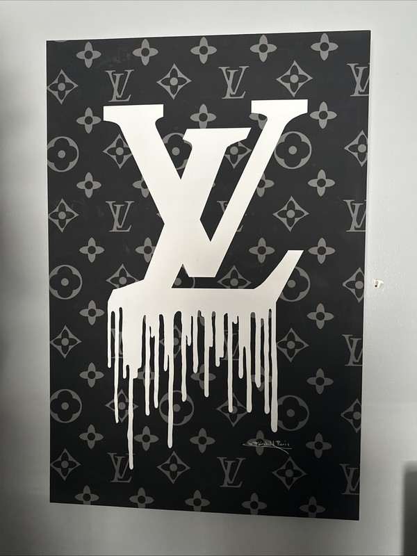 EPIC LOUIS VUITTON MONOGRAM LV DRIPPING CANVAS PAINTING!