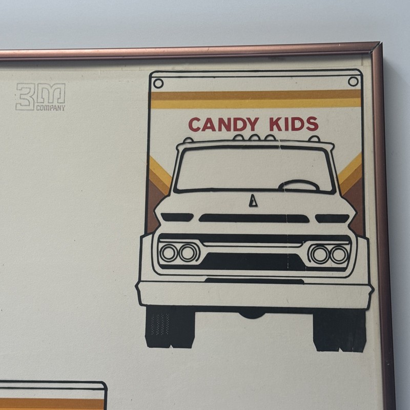 Vintage Retro Painting Illustration Truck Candy Advertising Original Industrial gallery