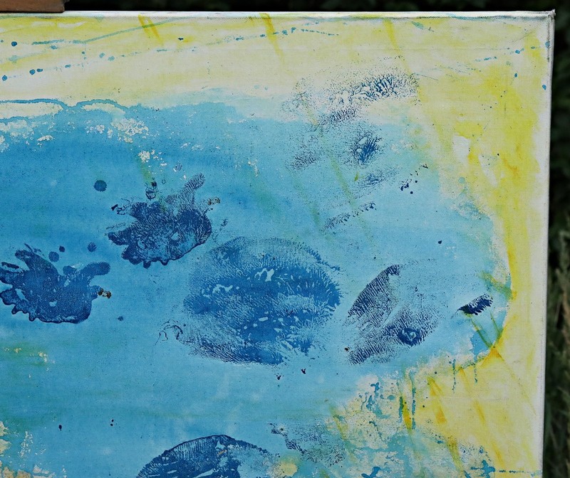 Wilfried Peter Wolff Lupo Original Signed Abstract Acrylic Painting on Canvas gallery