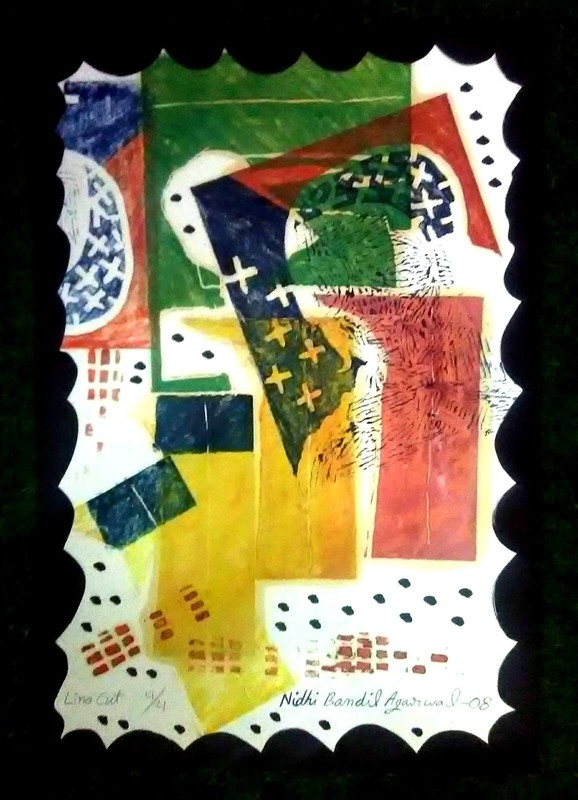 Contemporary Handmade Painting Md & Sd By World Fame Artt. Nidhi Bandil Agarwal