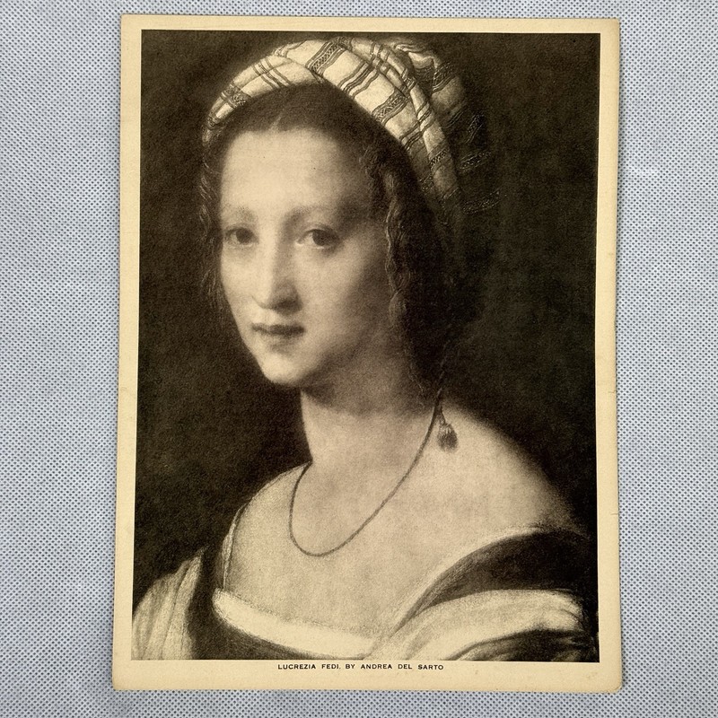 Antique Lucrezia Fedi, By Andrea Del Sarto “The Wife In Art” Photogravure